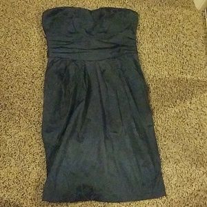 Blue detailed dress